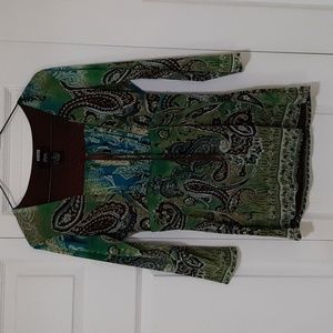 Allison Morgan woman's top. Multi-colored,  size M.